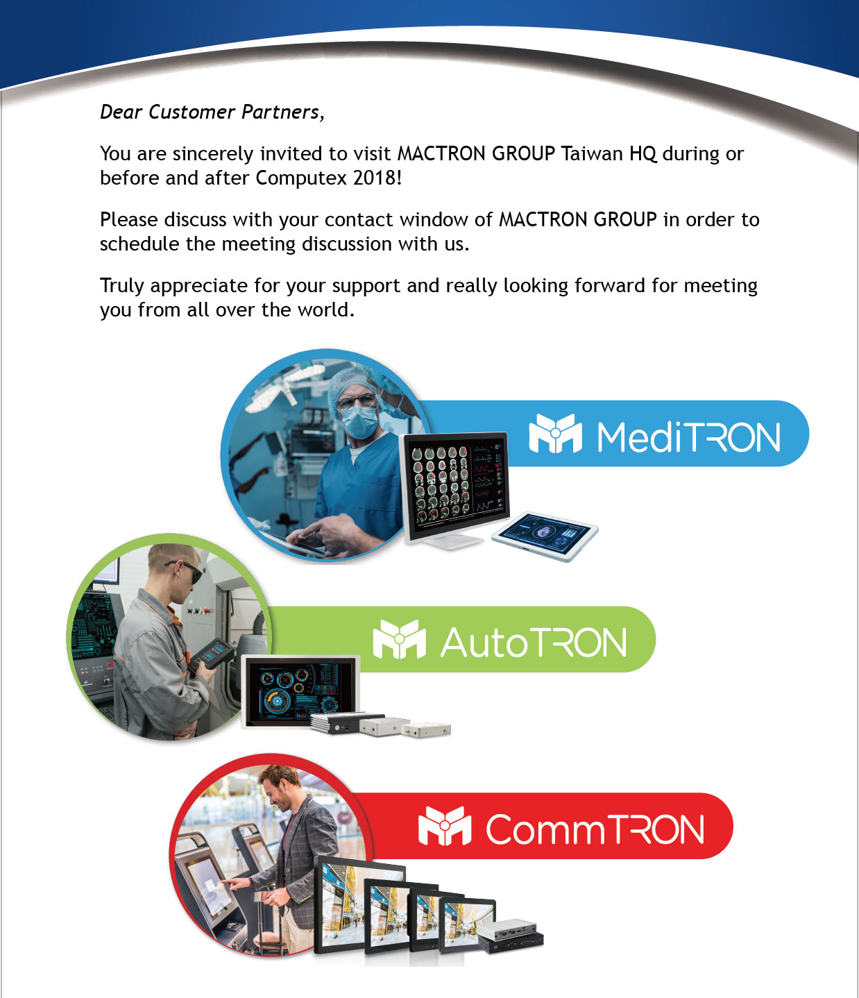 MACTRON GROUP Computex Taiwan MTG HQ Office Meeting Invitation!