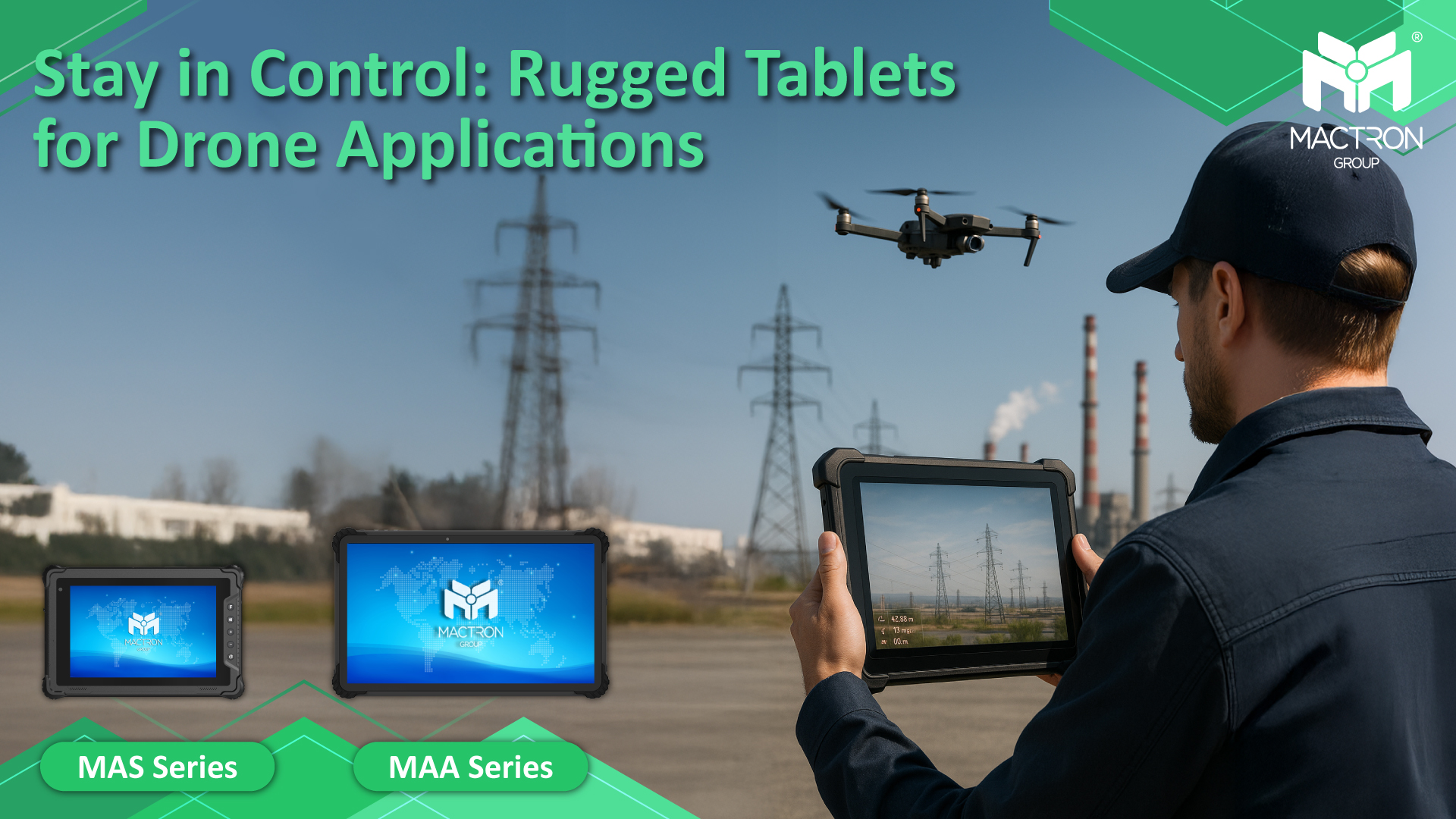 Stay in Control: Rugged Tablets for Drone Applications