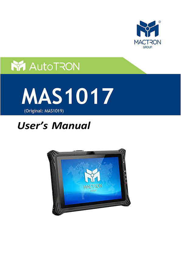 User's Manual MAS1017